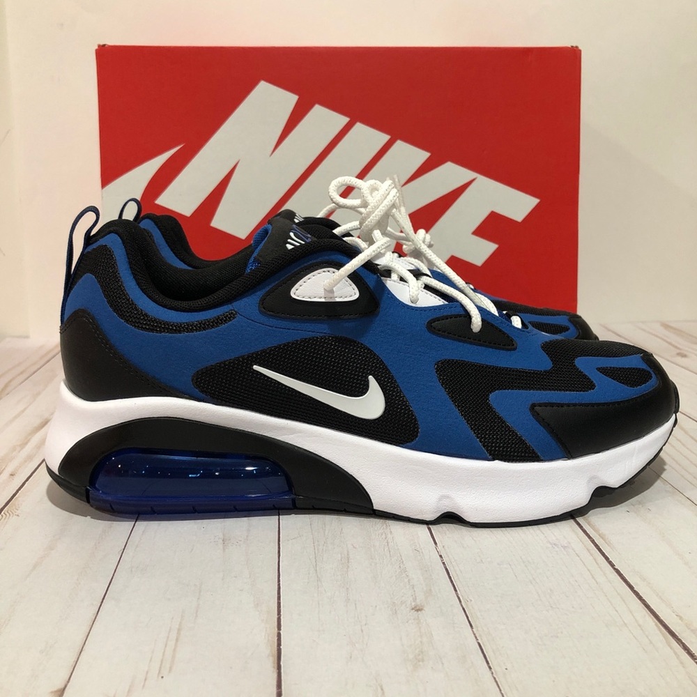 New Men's Nike Air Max 200 Causal Shoes TEAM ROYAL